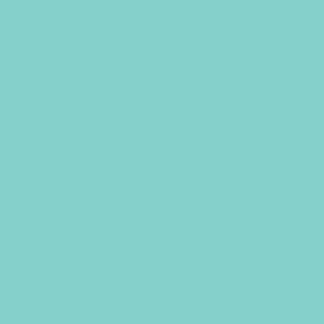 Solid Color - Turquoise - #86D0CB - Aqua - Minimalist - Monochromatic - Coastal - Seaside - Ocean - Sea - Seaside - Beach