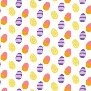 Easter egg design on white background 