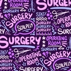 Surgery Scribbles Pink Purple