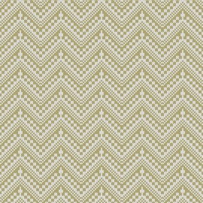 Knit  crochet zigzag knit in sage