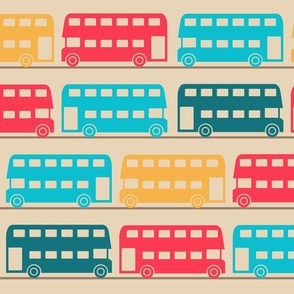 Colorful buses