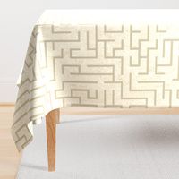 Maze Warm minimalism cream limestone wallpaper