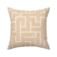maze warm minimalism peachy limestone wallpaper