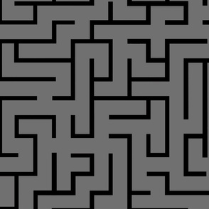 maze  Black and gray wallpaper