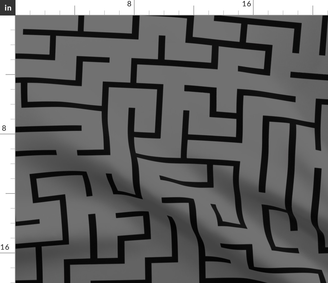 maze  Black and gray wallpaper