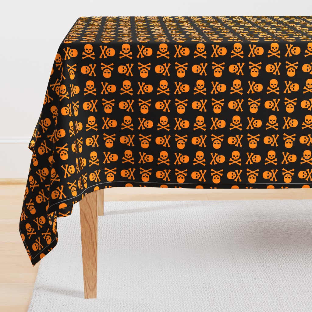 Skull and Crossbones multi-direction Orange