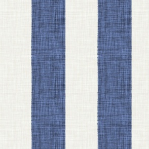 Woven wide stripe // true navy