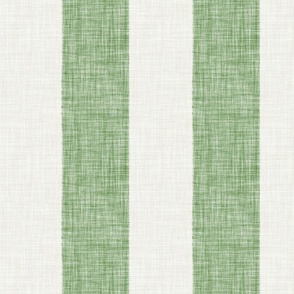 Woven wide stripe // forest shade green