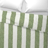 Woven wide stripe // sage green