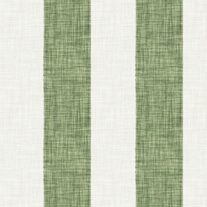 Woven wide stripe // sage green