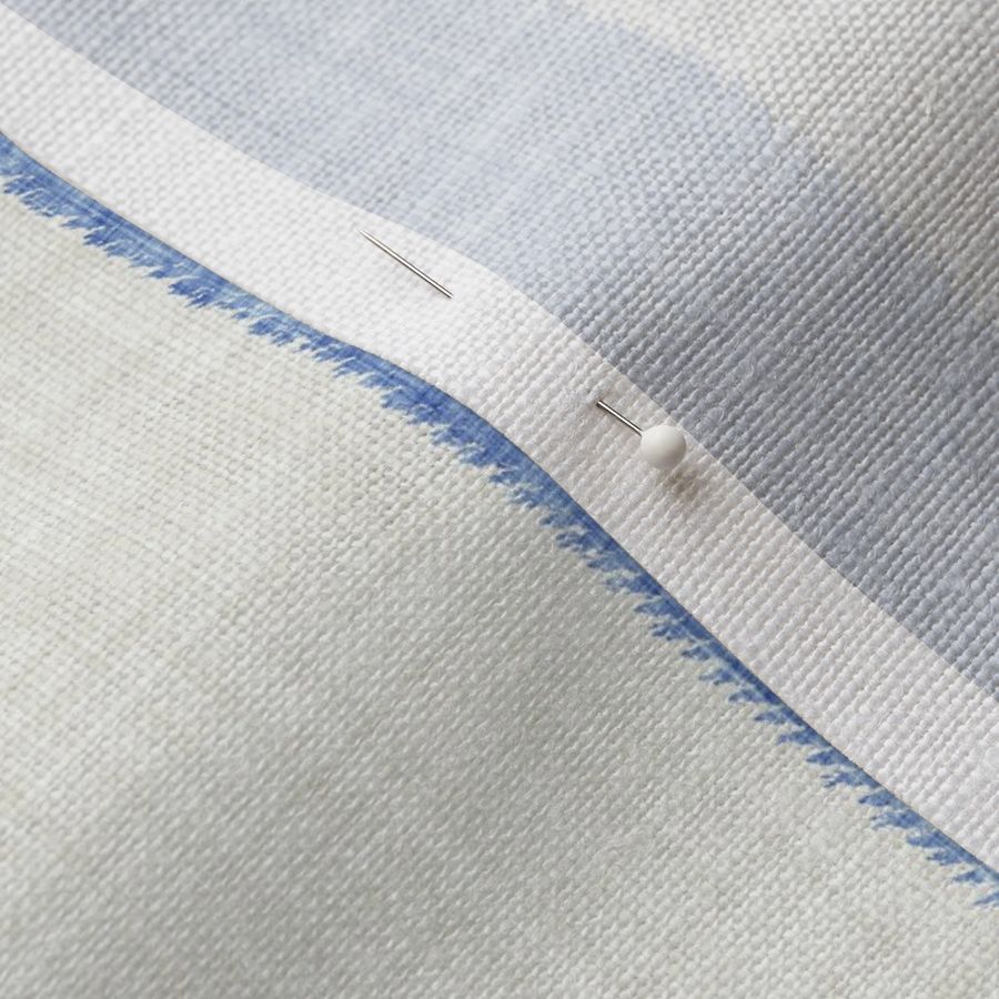 Woven texture wide cabana stripes in cornflower blue