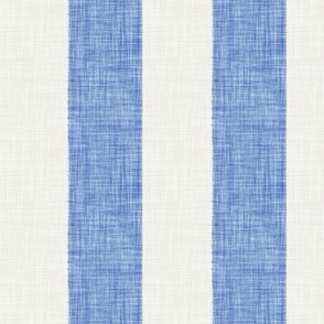 Woven wide stripe // cornflower blue