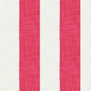 Woven wide stripe // unexpected geranium red