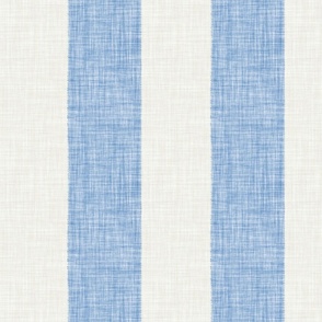Woven thick stripe // bluebell blue