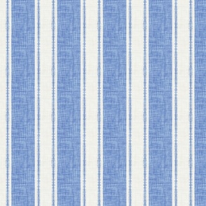 thin-thick woven stripe // cornflower blue
