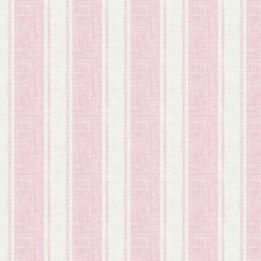 thin-thick woven stripe // ballet slipper pink 