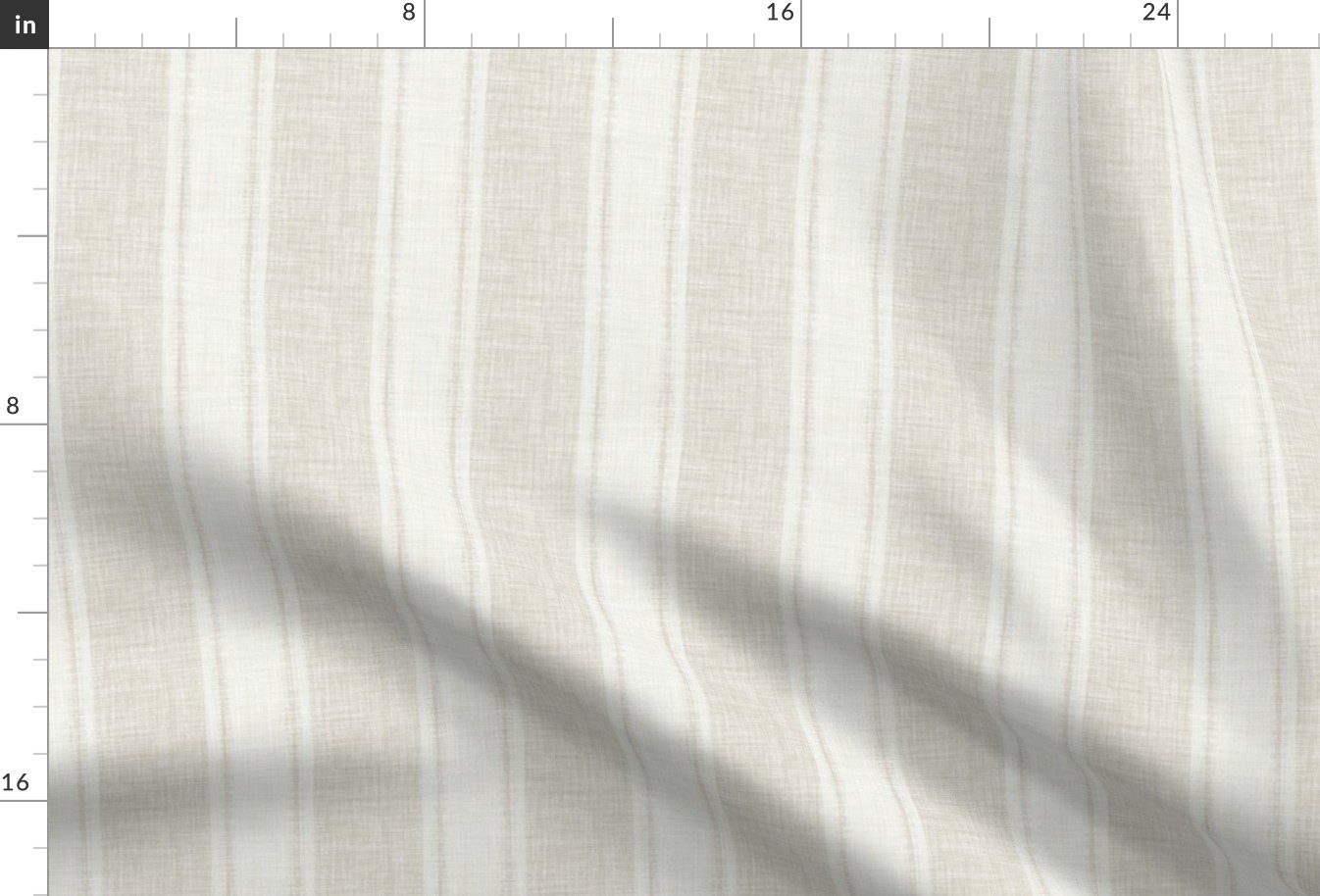 thin-thick woven stripe // pale oak beige