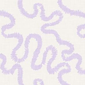 rough squiggle // lily lavender purple