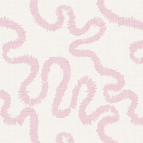rough squiggle // ballet slipper pink 
