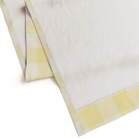 Gingham Check Plaid (3" squares) - Sunny Yellow & White