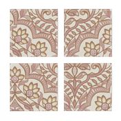 Calais Damask French Country Watercolor Panicum Large 