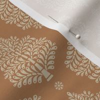 ornate tree-block print-biscuit brown-wood ash cream-small scale