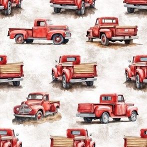 Bigger Old Red Vintage Classic Pickup Trucks copy