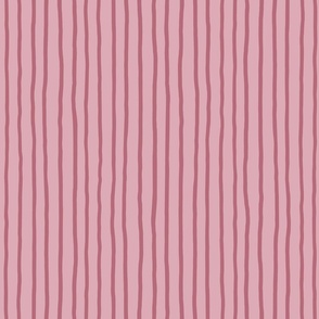 M - Dusky Pink Soft Pinstripe - Light Blush Contemporary Sketchy Stripe Wallpaper