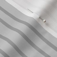 M - Pewter Gray Soft Pinstripe - Light Cloud Grey Contemporary Sketchy Stripe Wallpaper