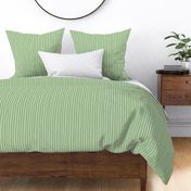 M - Sage Green Soft Pinstripe - Light Matcha Contemporary Sketchy Stripe Wallpaper