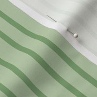 M - Sage Green Soft Pinstripe - Light Matcha Contemporary Sketchy Stripe Wallpaper