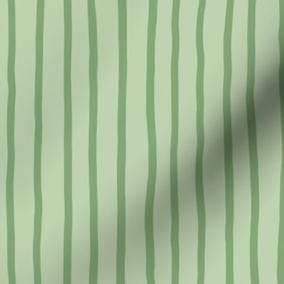 M - Sage Green Soft Pinstripe - Light Matcha Contemporary Sketchy Stripe Wallpaper