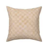 Medieval Checkerboard | Neutral Tan Beige | Rustic French Tuscan Antique