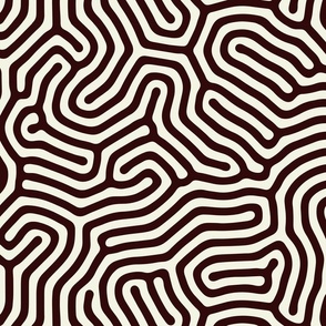 Black maze pattern