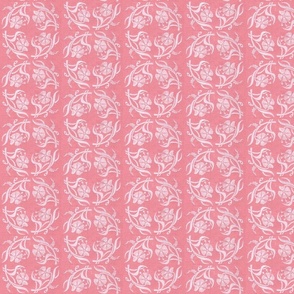Floral circle in pink