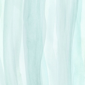 watercolor stripes in waves minimalism vertical - aqua 
