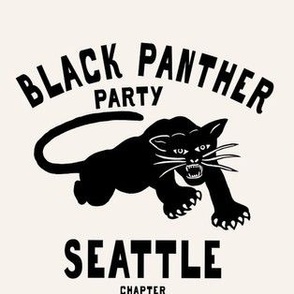 Black Panther Party Seattle Washington Original Logo - Power to the people