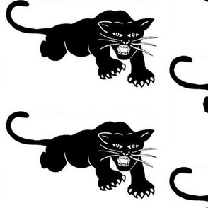 Classic Black Panther Logo - Cat Only