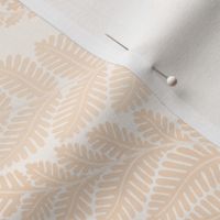 forest fern damask in tonal neutral warm peach blush large wallpaper scale 12 by Pippa Shaw