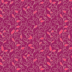Vines-magenta-pink