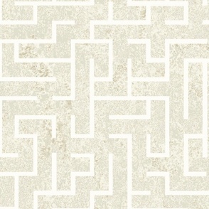Maze Warm Minimalism  warm white limestone wallpaper