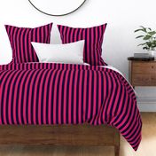 1” Vertical Stripes, Hot Pink and Navy