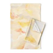 Hawaiian Sunrise Warm Minimalism Clouds by kedoki in watercolor half drop final