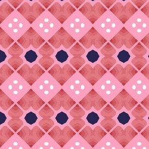 Rows Of Pink Shapes