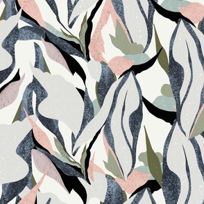 Calming Floral Abstract Camo Large