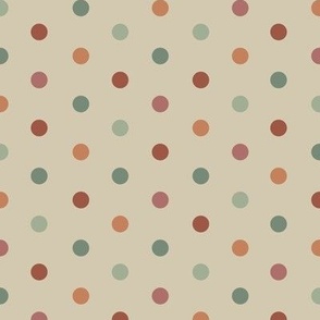 Useful Polka Dot | Autumn Brights | Small Scale | Retro 
