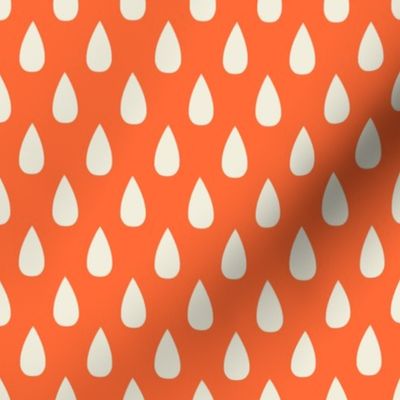 Raindance // medium print // Pop Princess Pearl Raindrops on Peachy Pop