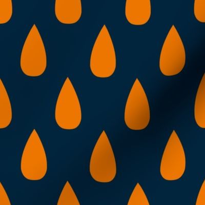 Raindance // large print // Sunset Inferno Raindrops on Burnt Midnight