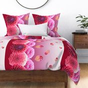 Dahlia Border Print ~ Perfectly Pink