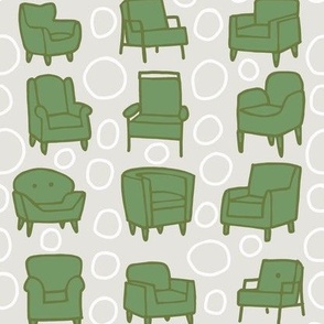 comfy chairs green